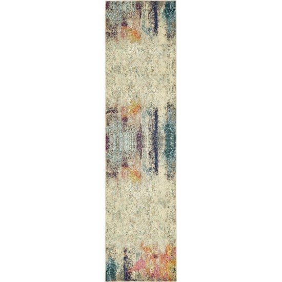 Rug Unique Loom Chromatic Beige Runner 2' 7 x 10' 0