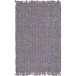 Rug Unique Loom Chunky Jute Gray Rectangular 4' 0 x 6' 0