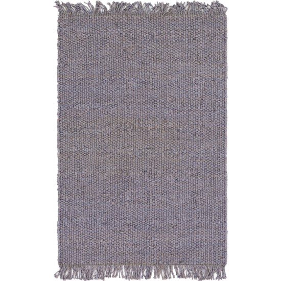 Rug Unique Loom Chunky Jute Gray Rectangular 4' 0 x 6' 0