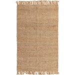 Rug Unique Loom Chunky Jute Tan Rectangular 5' 0 x 8' 0