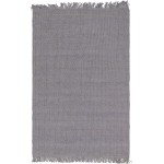 Rug Unique Loom Chunky Jute Gray Rectangular 6' 0 x 9' 0