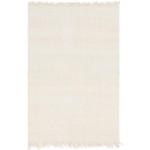 Rug Unique Loom Chunky Jute Ivory Rectangular 6' 0 x 9' 0