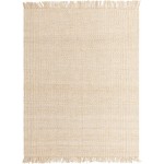 Rug Unique Loom Chunky Jute Ivory Rectangular 8' 0 x 10' 0