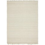 Rug Unique Loom Chunky Jute Ivory Rectangular 9' 0 x 12' 0