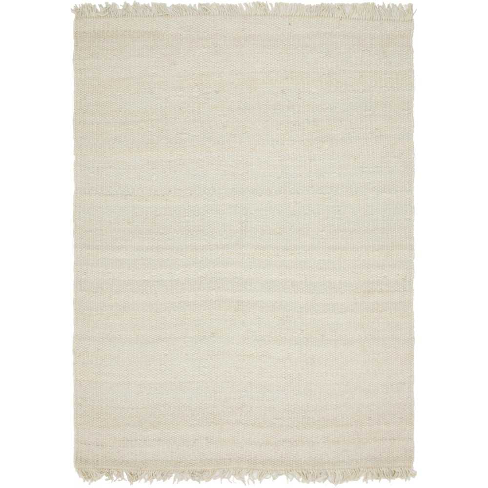 Rug Unique Loom Chunky Jute Ivory Rectangular 9' 0 x 12' 0