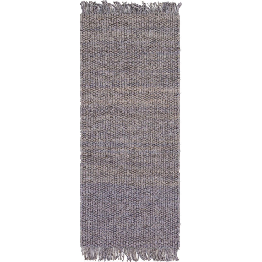 Rug Unique Loom Chunky Jute Gray Runner 2' 6 x 6' 0