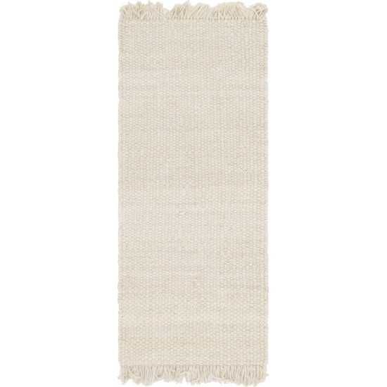 Rug Unique Loom Chunky Jute Ivory Runner 2' 6 x 6' 0