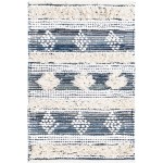 Rug Unique Loom Cotton Chindi Ivory Rectangular 2' 0 x 3' 0