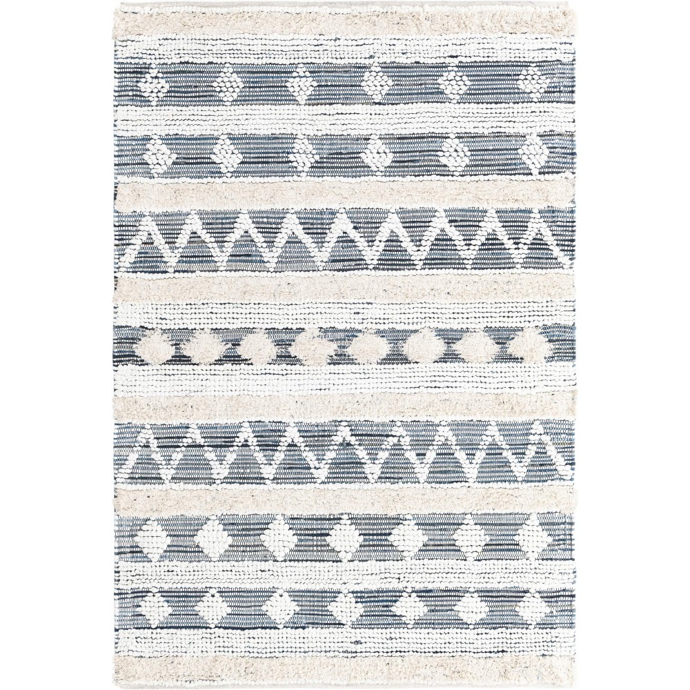 Rug Unique Loom Cotton Chindi Ivory Rectangular 5' 0 x 8' 0 Rug Unique Loom Cotton Chindi Ivory Rectangular 5' 0 x 8' 0