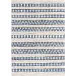 Rug Unique Loom Cotton Chindi Ivory Rectangular 10' 0 x 14' 0