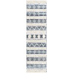 Rug Unique Loom Cotton Chindi Ivory Runner 2' 7 x 10' 0