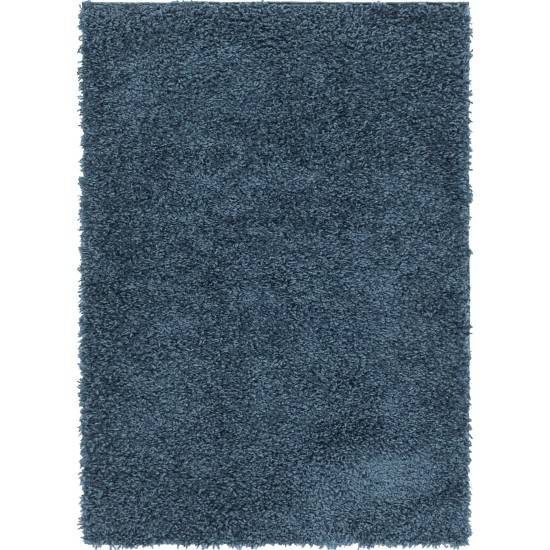 Rug Unique Loom Davos Shag Marine Blue Rectangular 2' 2 x 3' 0