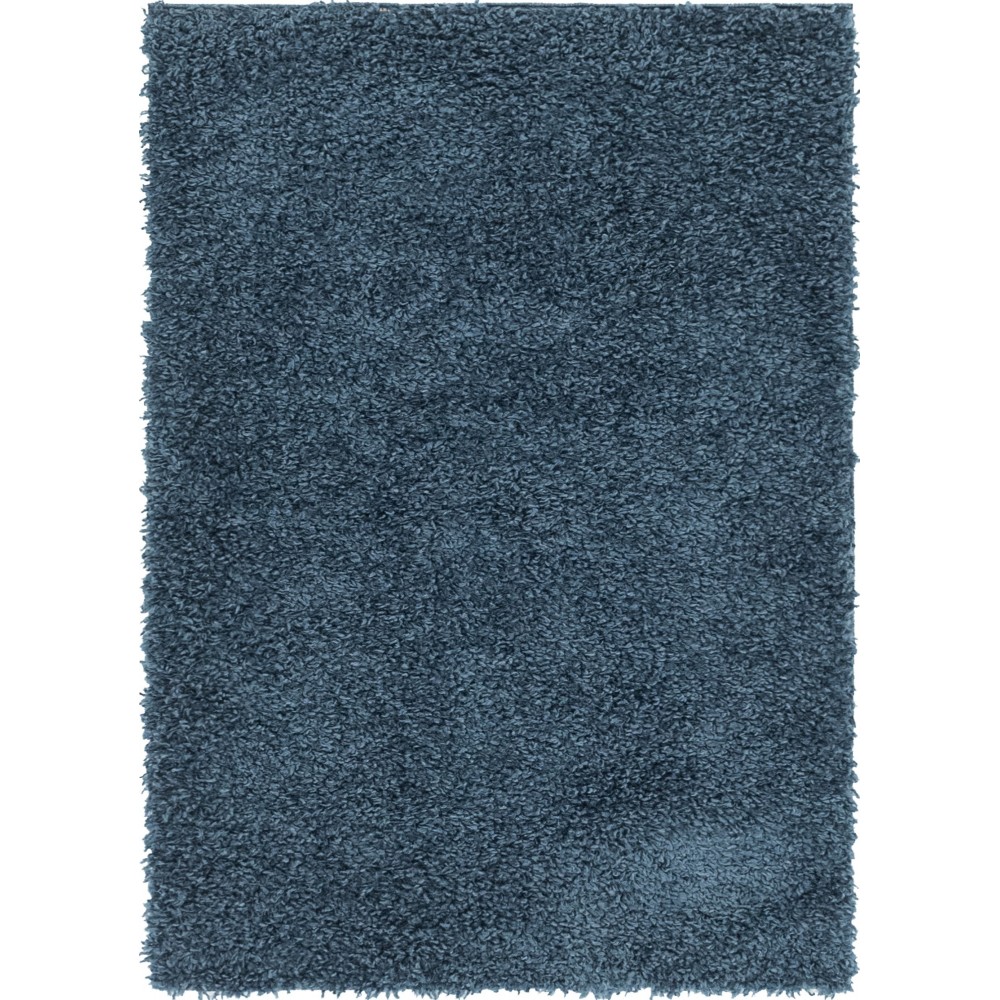 Rug Unique Loom Davos Shag Marine Blue Rectangular 2' 2 x 3' 0