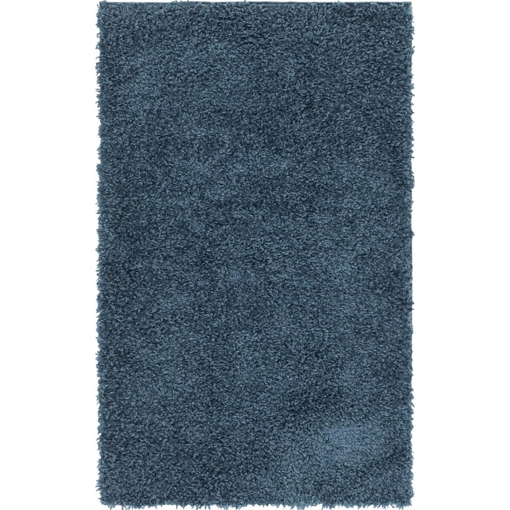 Rug Unique Loom Davos Shag Marine Blue Rectangular 3' 3 x 5' 3 Rug Unique Loom Davos Shag Marine Blue Rectangular 3' 3 x 5' 3