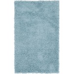 Rug Unique Loom Davos Shag Aqua Rectangular 3' 3 x 5' 3