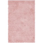 Rug Unique Loom Davos Shag Dusty Rose Rectangular 3' 3 x 5' 3