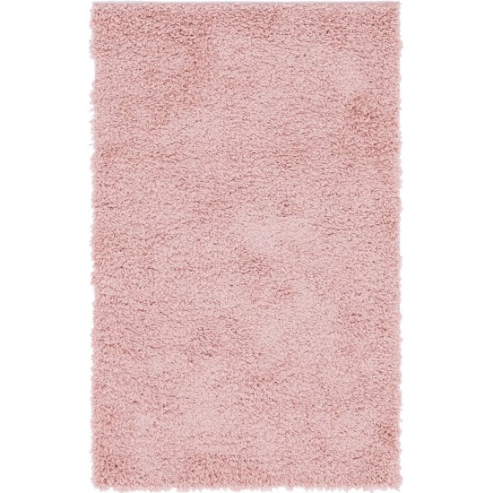 Rug Unique Loom Davos Shag Dusty Rose Rectangular 3' 3 x 5' 3