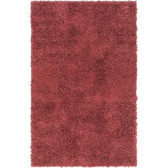 Rug Unique Loom Davos Shag Poppy Rectangular 3' 3 x 5' 3