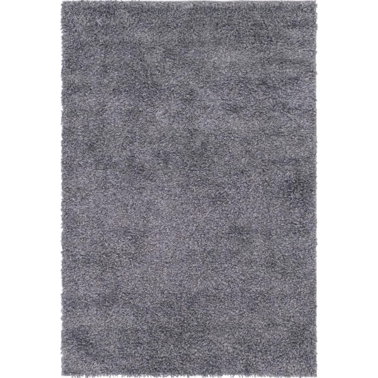 Rug Unique Loom Davos Shag Peppercorn Rectangular 4' 0 x 6' 0