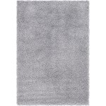 Rug Unique Loom Davos Shag Sterling Rectangular 4' 0 x 6' 0