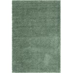 Rug Unique Loom Davos Shag Sage Rectangular 6' 0 x 9' 0