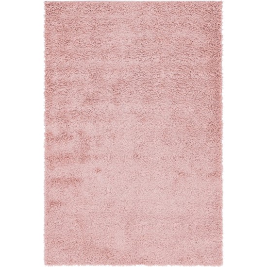 Rug Unique Loom Davos Shag Dusty Rose Rectangular 6' 0 x 9' 0