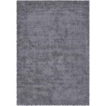 Rug Unique Loom Davos Shag Peppercorn Rectangular 7' 0 x 10' 0