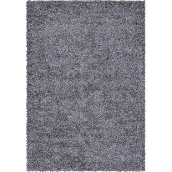 Rug Unique Loom Davos Shag Peppercorn Rectangular 7' 0 x 10' 0