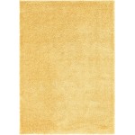 Rug Unique Loom Davos Shag Sunglow Rectangular 7' 0 x 10' 0
