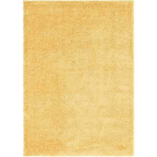 Rug Unique Loom Davos Shag Sunglow Rectangular 7' 0 x 10' 0