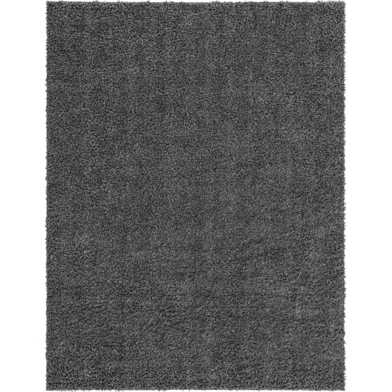 Rug Unique Loom Davos Shag Peppercorn Rectangular 8' 0 x 10' 0