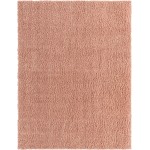 Rug Unique Loom Davos Shag Dusty Rose Rectangular 8' 0 x 10' 0