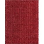 Rug Unique Loom Davos Shag Poppy Rectangular 8' 0 x 10' 0