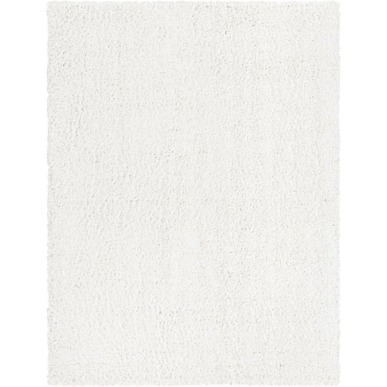 Rug Unique Loom Davos Shag Ivory Rectangular 8' 0 x 10' 0