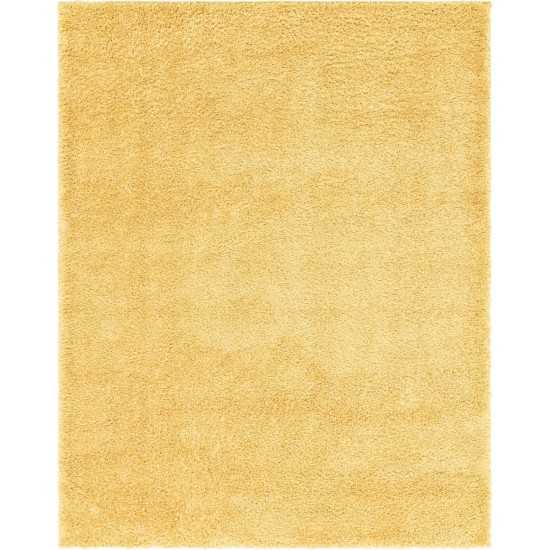 Rug Unique Loom Davos Shag Sunglow Rectangular 8' 0 x 10' 0