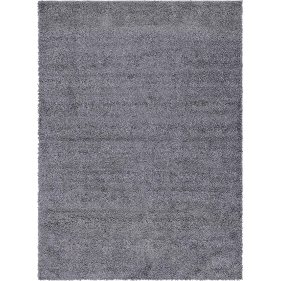 Rug Unique Loom Davos Shag Peppercorn Rectangular 8' 0 x 11' 0