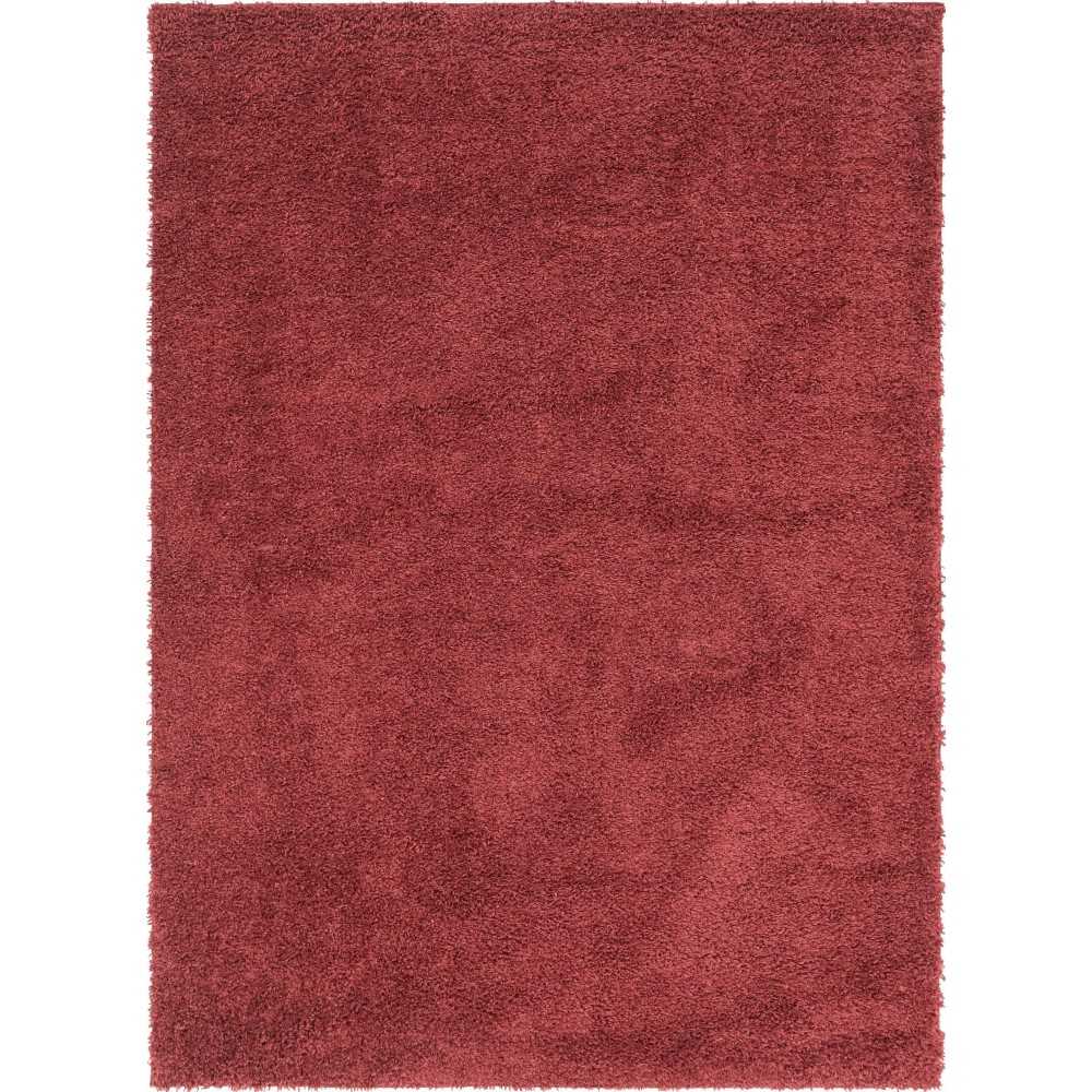Rug Unique Loom Davos Shag Poppy Rectangular 8' 0 x 11' 0