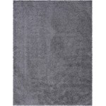 Rug Unique Loom Davos Shag Peppercorn Rectangular 9' 0 x 12' 0