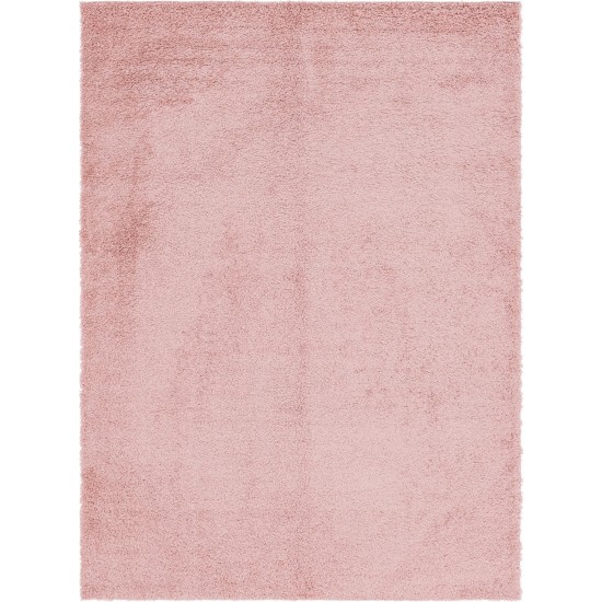 Rug Unique Loom Davos Shag Dusty Rose Rectangular 9' 0 x 12' 0