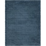 Rug Unique Loom Davos Shag Marine Blue Rectangular 10' 0 x 13' 0