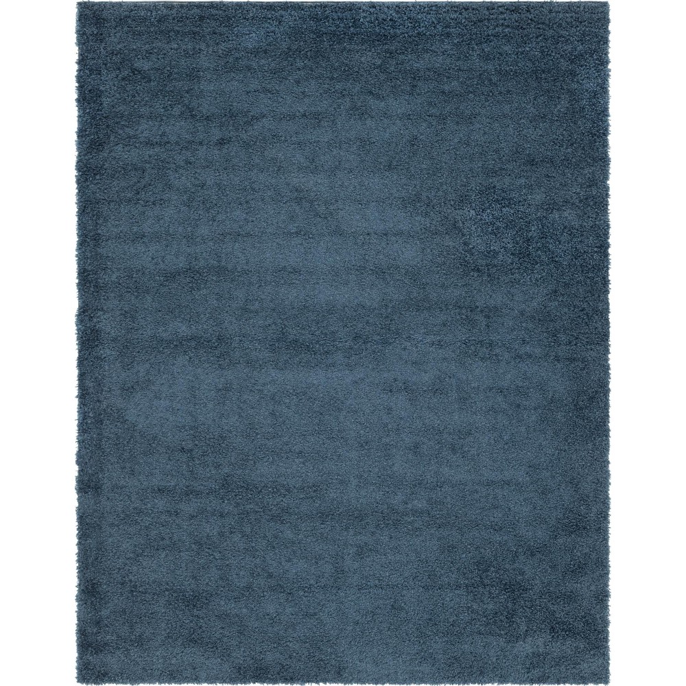Rug Unique Loom Davos Shag Marine Blue Rectangular 10' 0 x 13' 0 Rug Unique Loom Davos Shag Marine Blue Rectangular 10' 0 x 13' 0