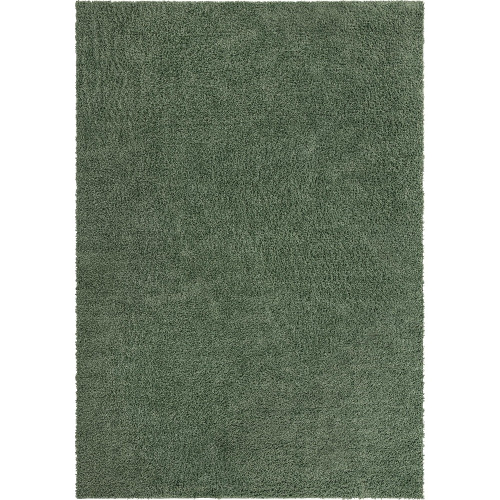 Rug Unique Loom Davos Shag Sage Rectangular 10' 0 x 14' 0