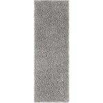 Rug Unique Loom Davos Shag Sterling Runner 2' 2 x 6' 7