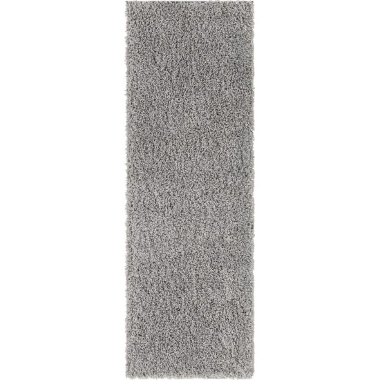 Rug Unique Loom Davos Shag Sterling Runner 2' 2 x 6' 7