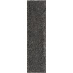Rug Unique Loom Davos Shag Peppercorn Runner 2' 2 x 8' 0