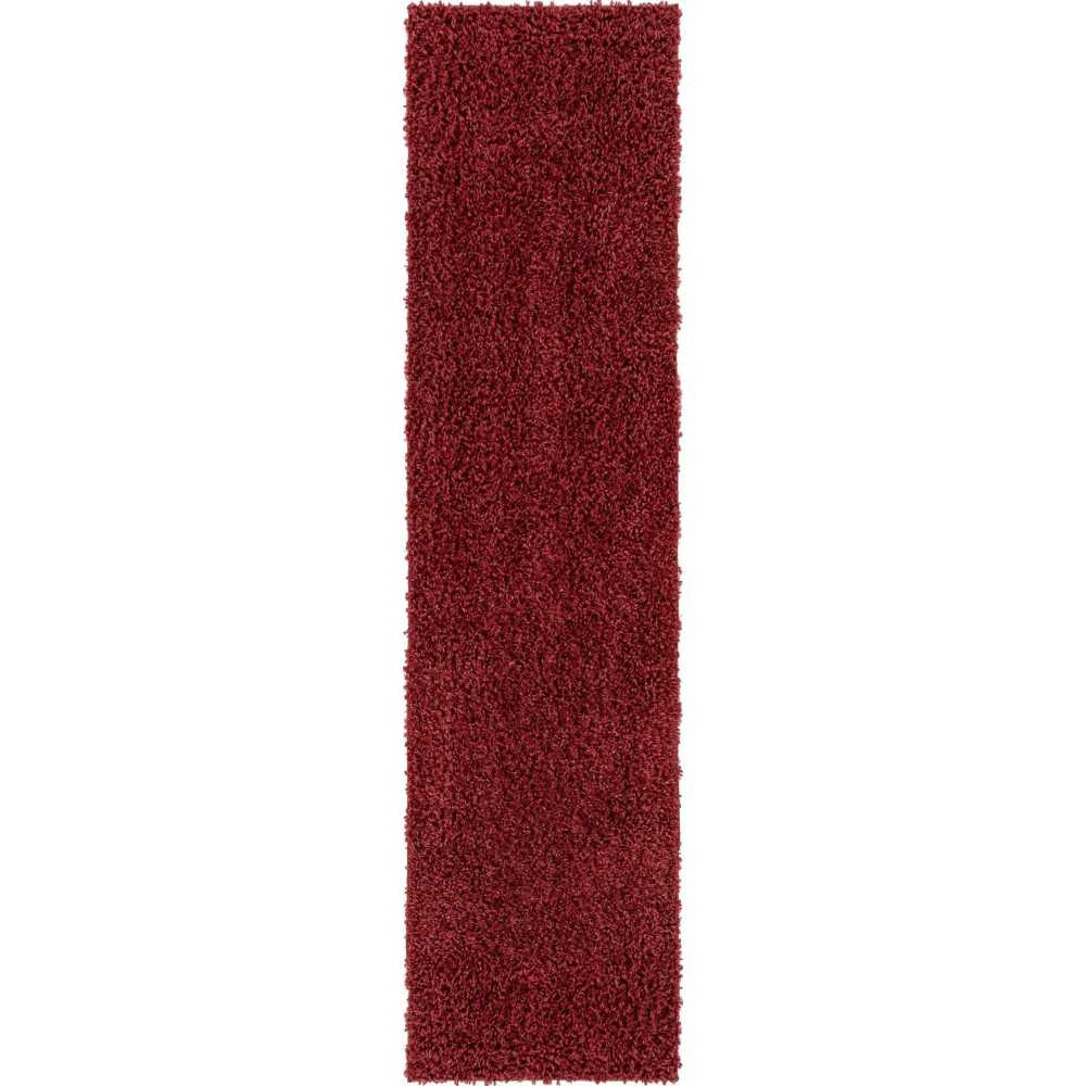 Rug Unique Loom Davos Shag Poppy Runner 2' 2 x 8' 0