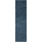 Rug Unique Loom Davos Shag Marine Blue Runner 2' 7 x 10' 0