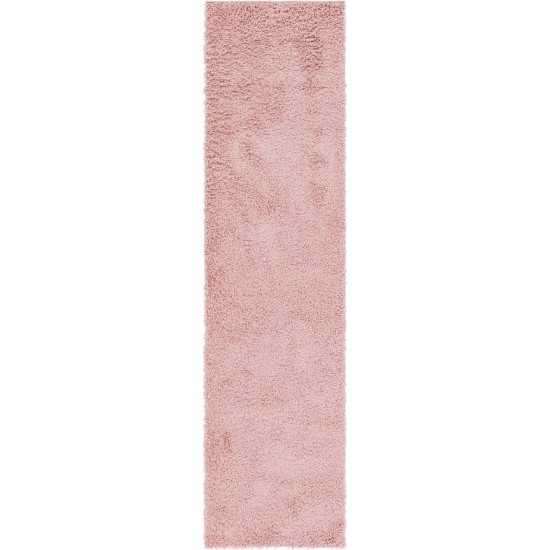 Rug Unique Loom Davos Shag Dusty Rose Runner 2' 7 x 10' 0