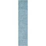 Rug Unique Loom Davos Shag Aqua Runner 2' 7 x 13' 0