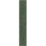 Rug Unique Loom Davos Shag Sage Runner 2' 7 x 16' 5